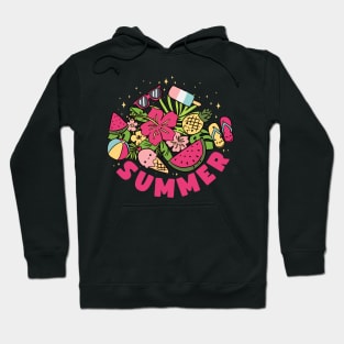 Summer a fun and cute Summer time design Hoodie